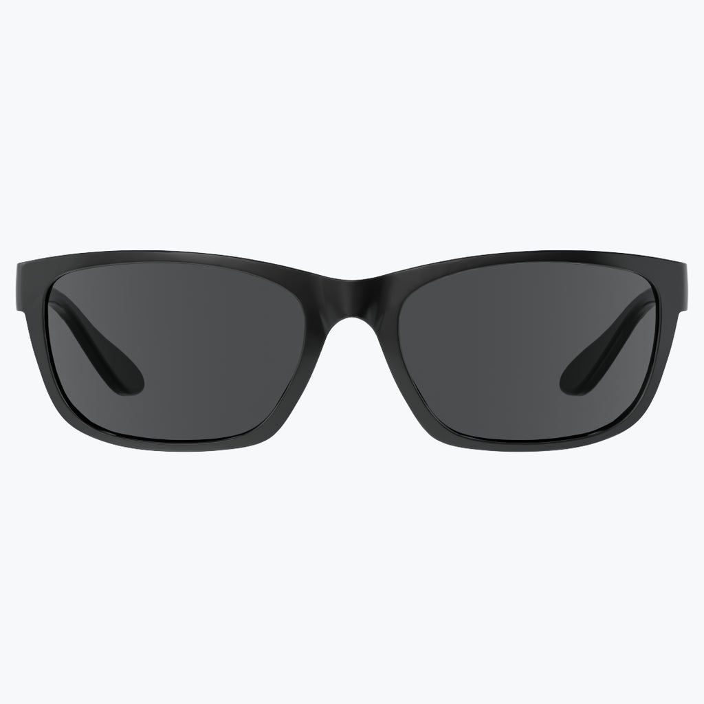 Recycled Black Sunglasses With Grey Tint