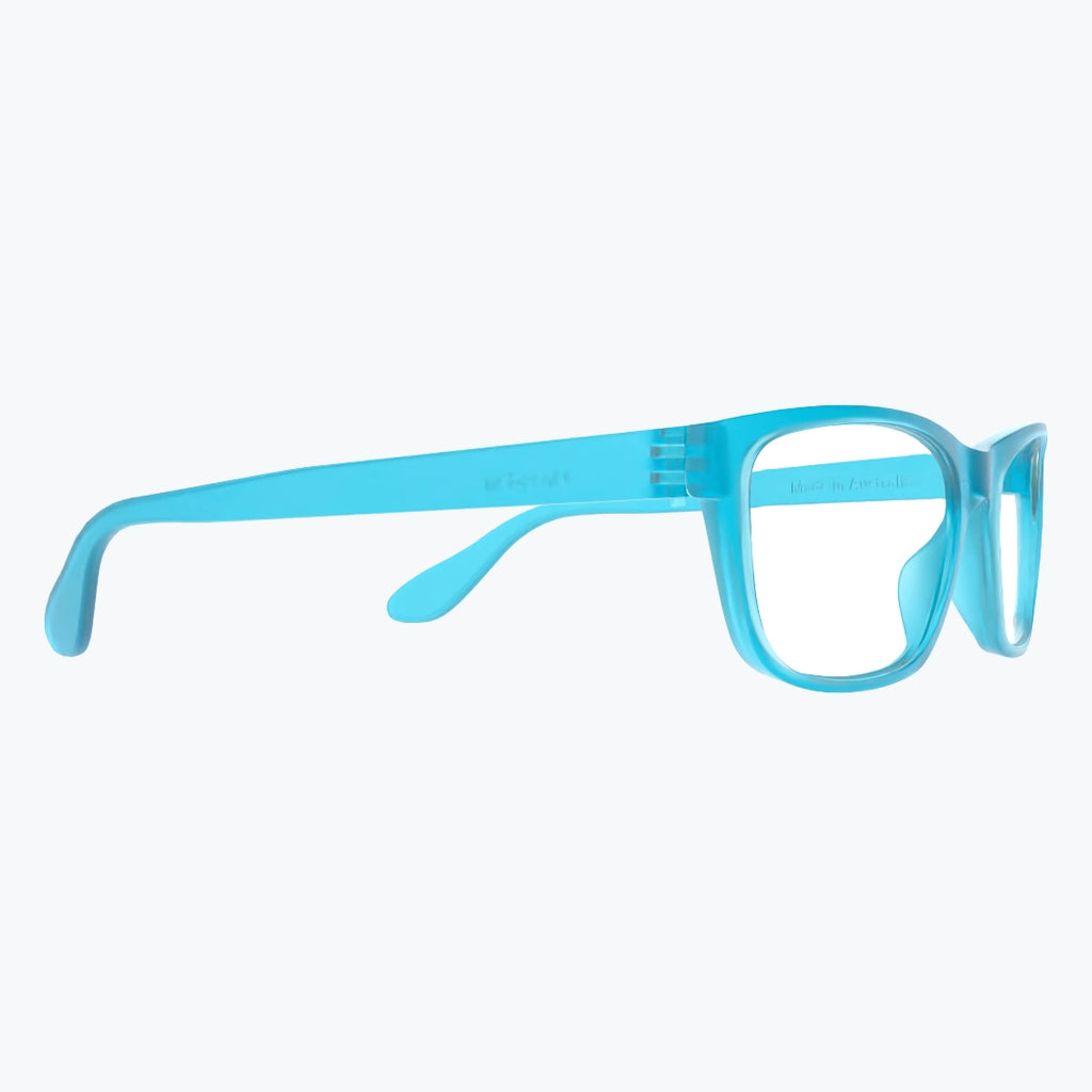 Azure Blue Reading Glasses