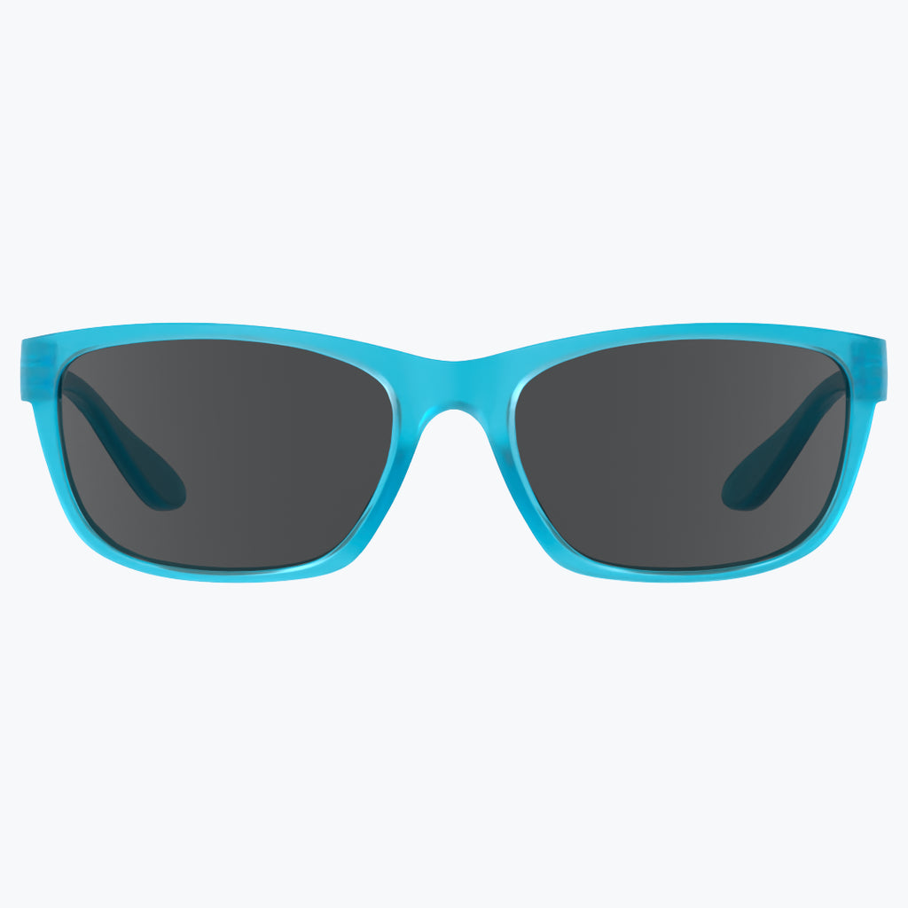 Azure Blue Sunglasses With Grey Tint
