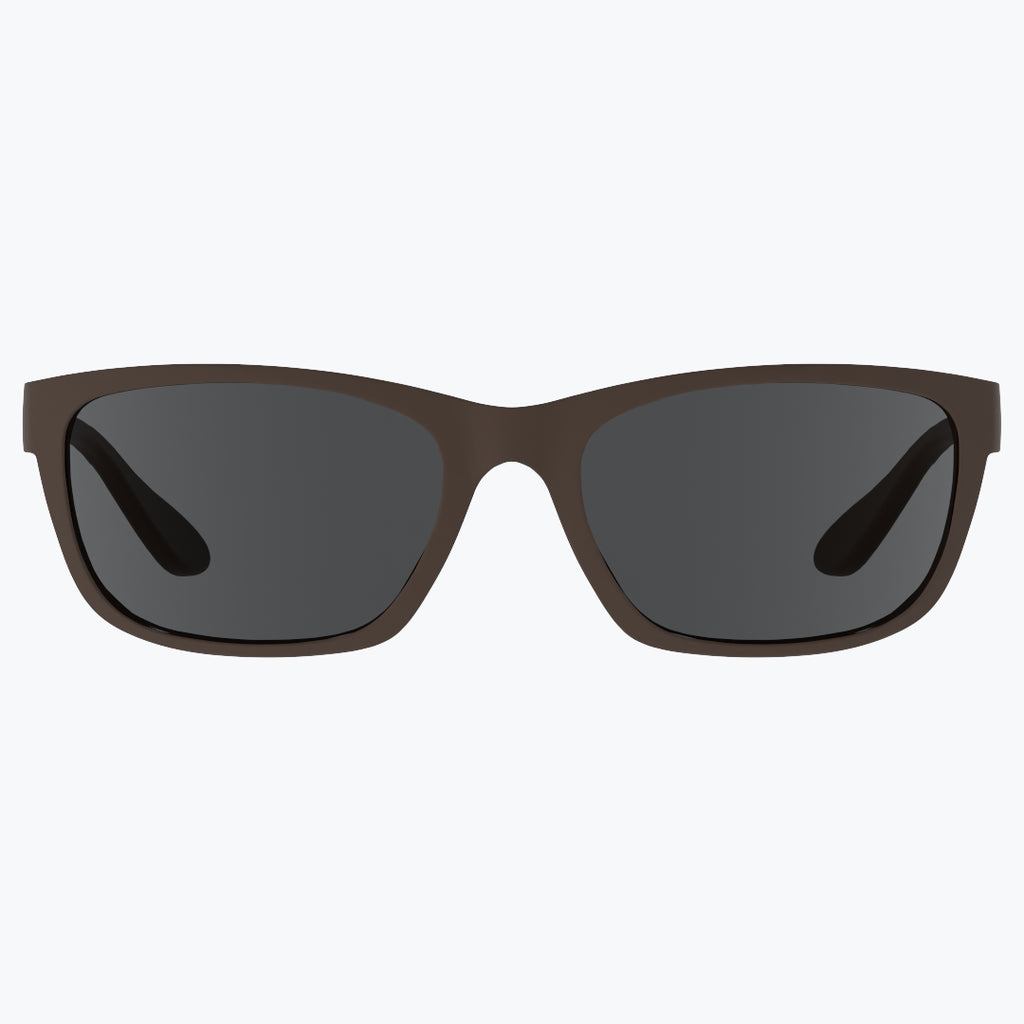 Dark Chocolate Sunglasses With Grey Tint