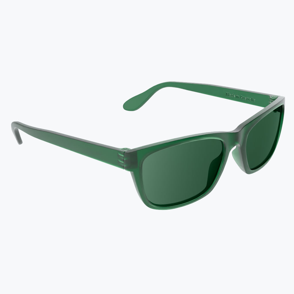 Forest Green Sunglasses With Green Tint