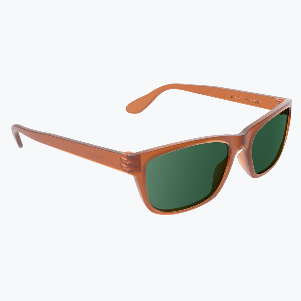 Gingerbread Sunglasses With Green Tint