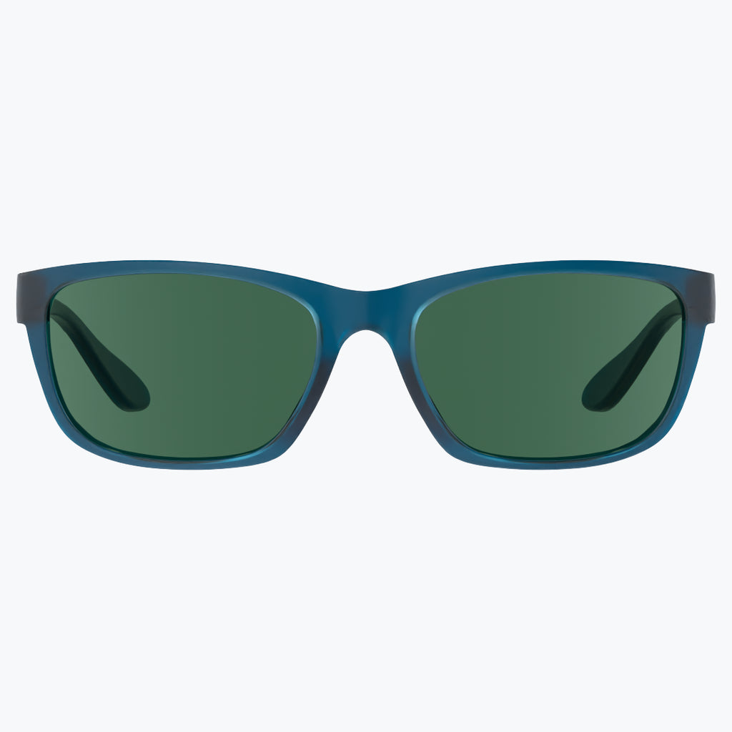 Midnight Blue Sunglasses With Green Tint