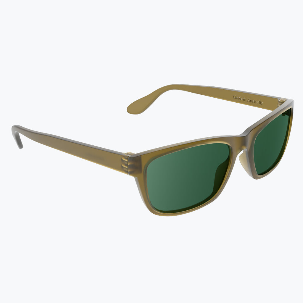 Olive Oil Sunglasses With Green Tint