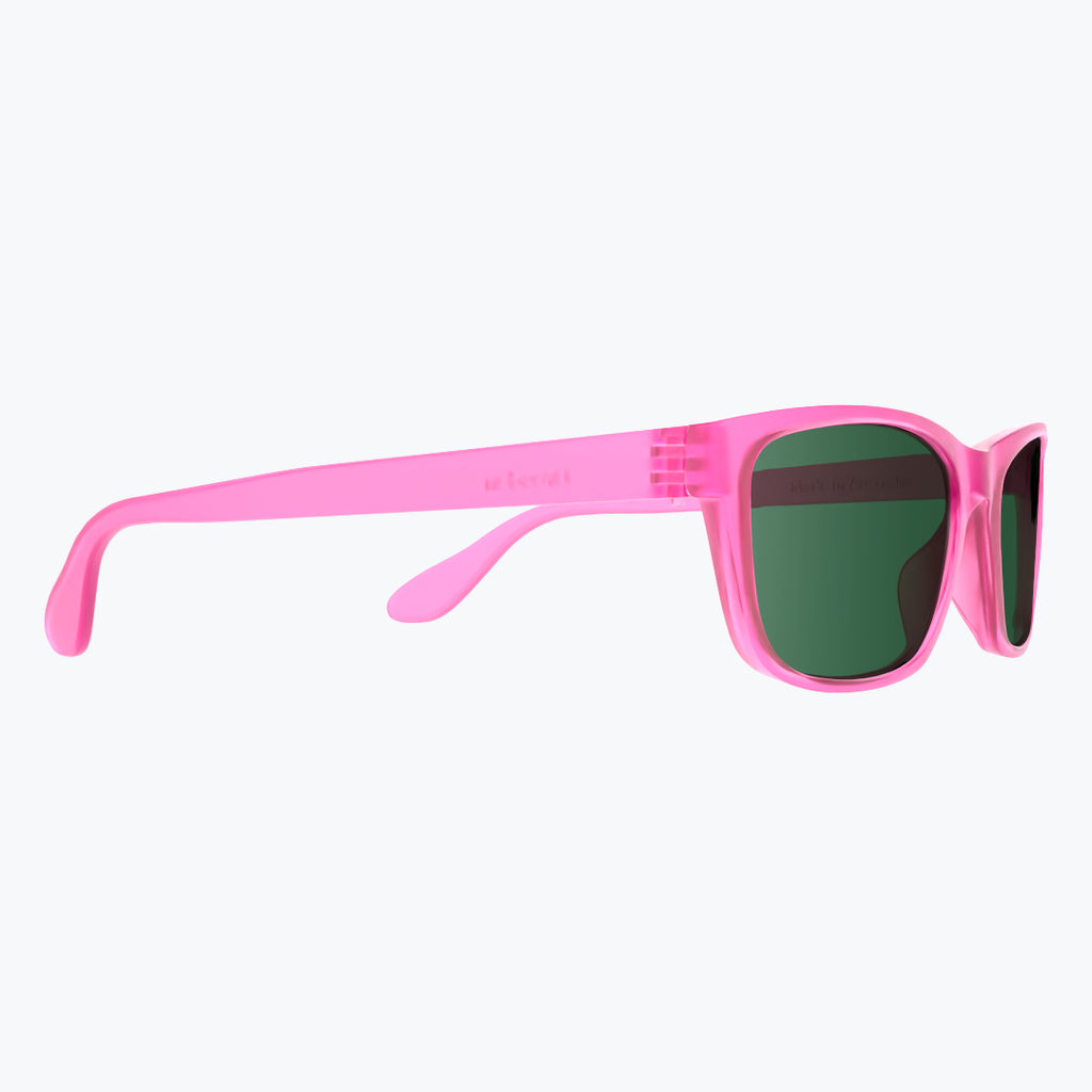 Power Pink Sunglasses With Green Tint