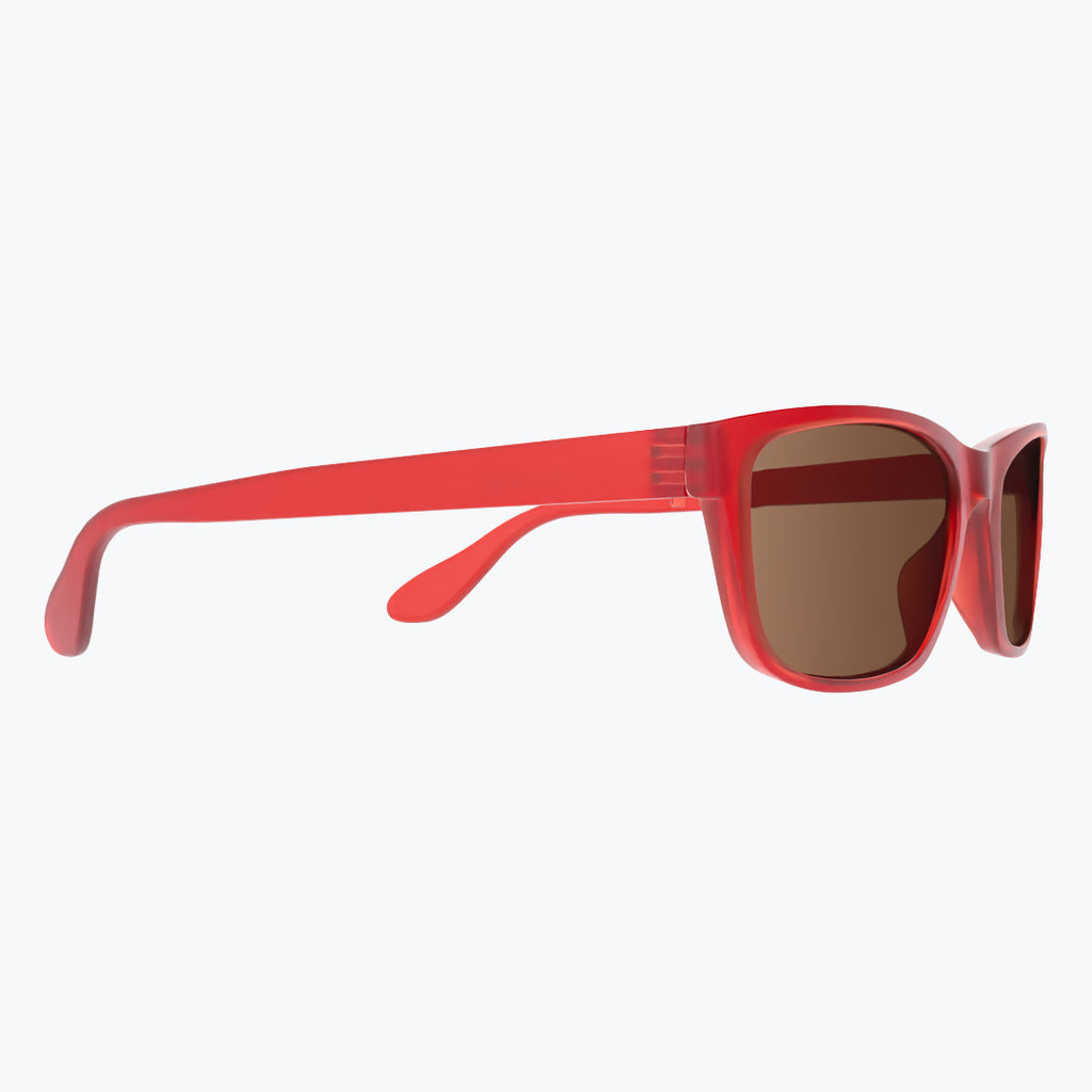 Raspberry Cordial Sunglasses With Brown Tint