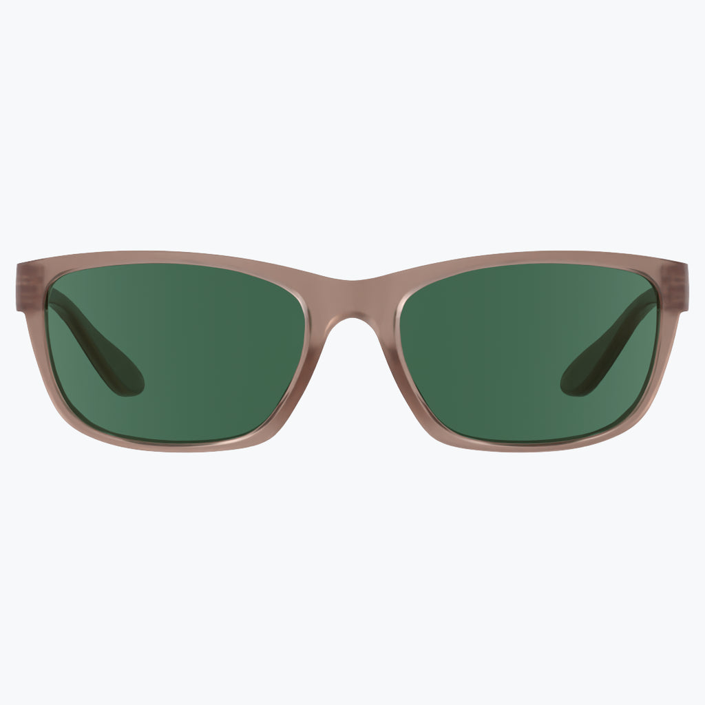 Sepia Brown Sunglasses With Green Tint