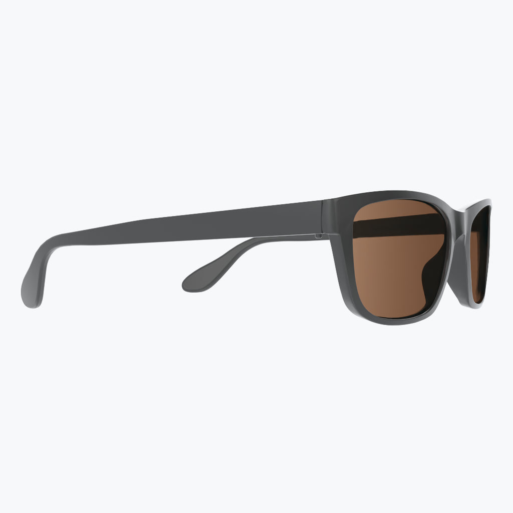 Slate Grey Sunglasses With Brown Tint