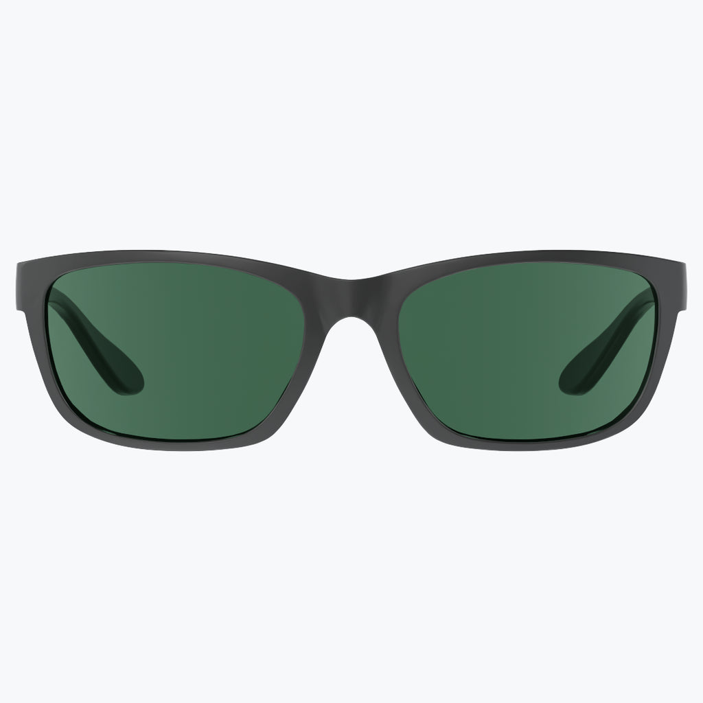 Slate Grey Sunglasses With Green Tint