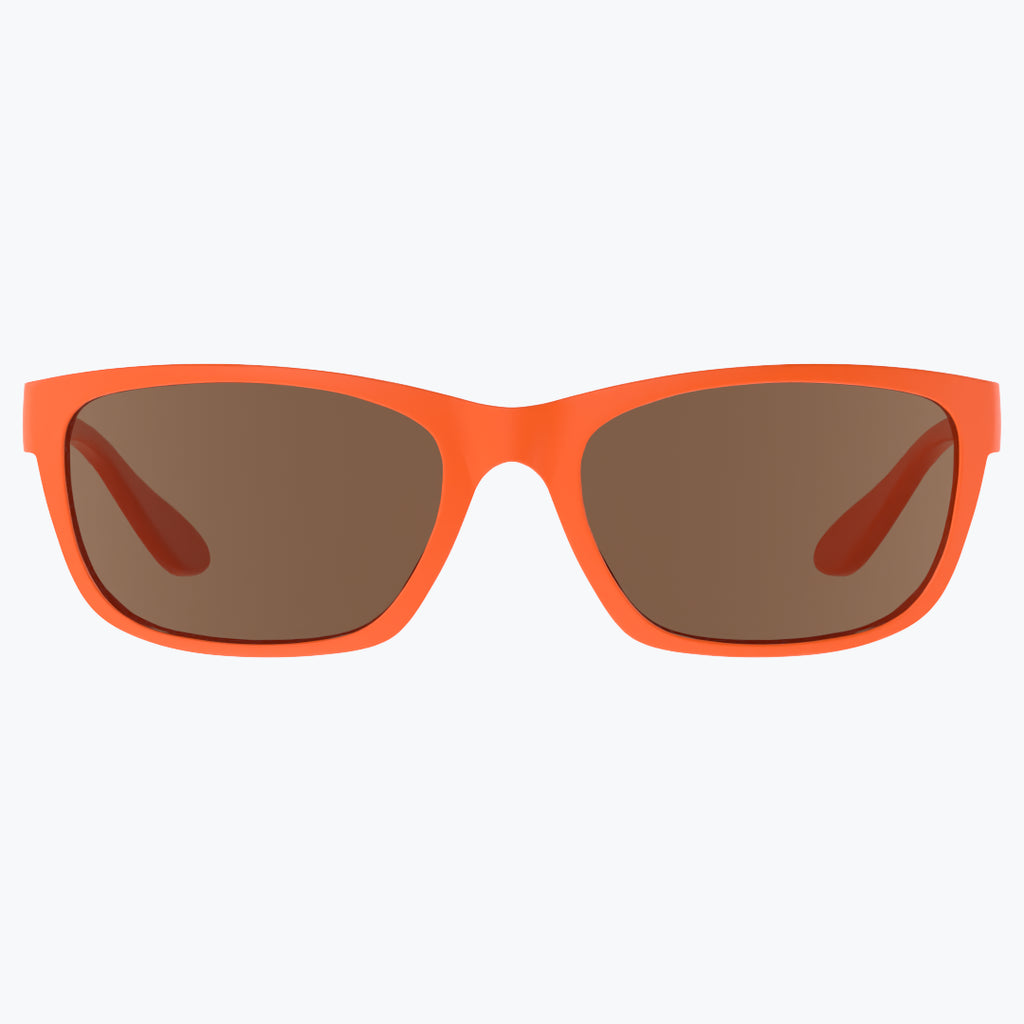 Tangerine Sunglasses With Brown Tint