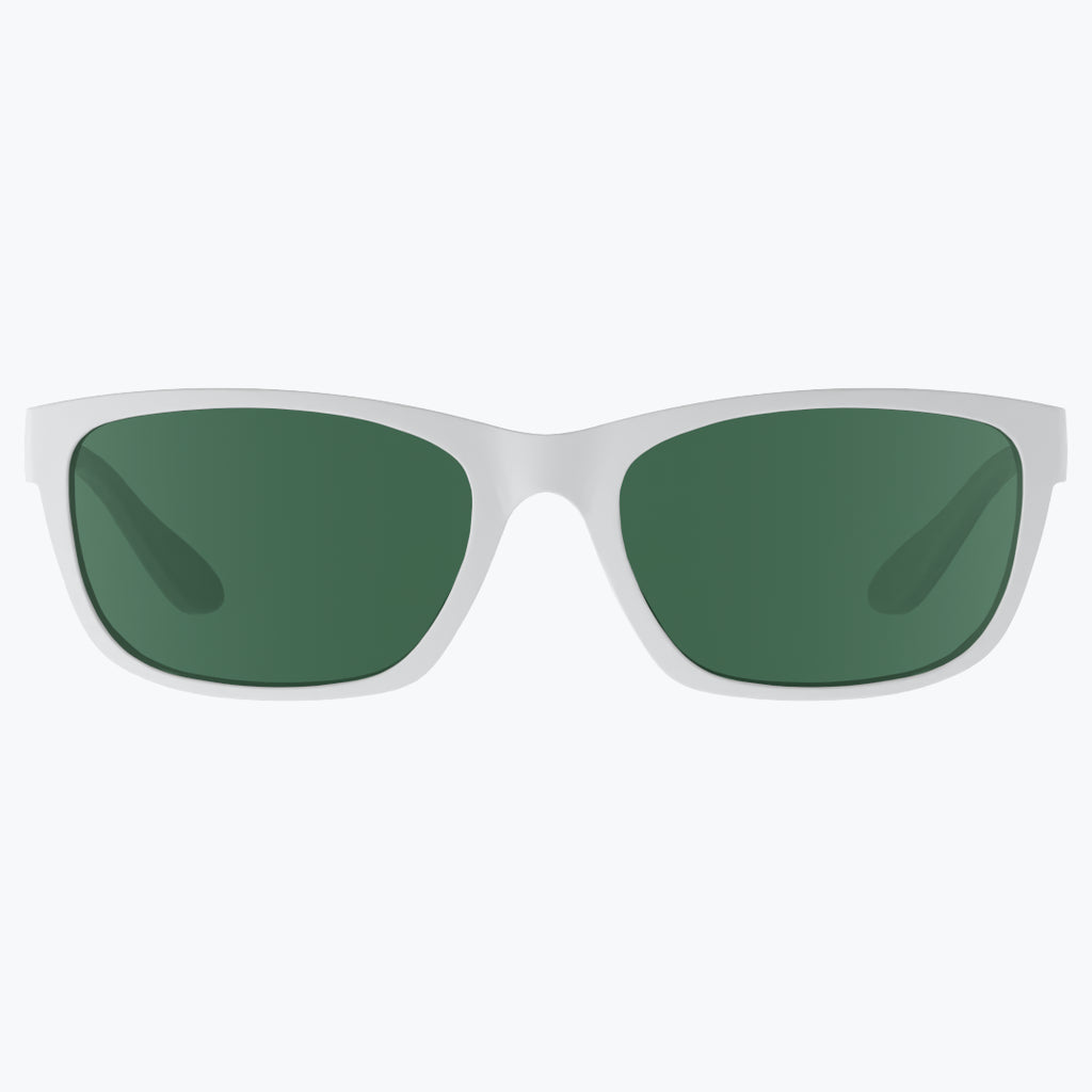 White Sunglasses With Green Tint